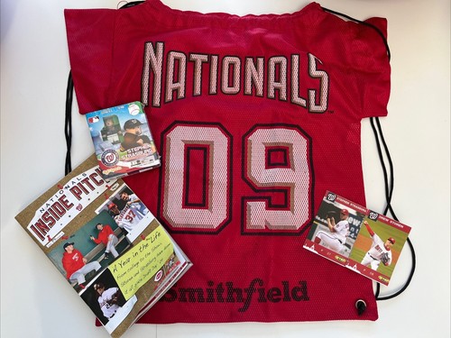 Washington NATIONALS FAN BOX! Bag, new Strasburg Mini Fig, Livan 10th Bobblehead - 第 1/11 張圖片