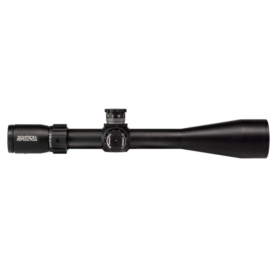 Sightron S-Tac 4-20x50 FFP Illuminated MRAD Zero Stop 0.1 MRAD Mil-Hash 4 Rif... - Image 3 of 4
