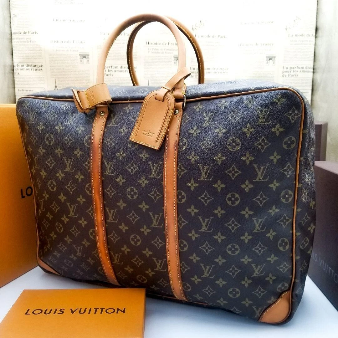 LOUIS VUITTON Authentic Women's Sirius 50 Boston Bag Travel Bag Monogram  Brown