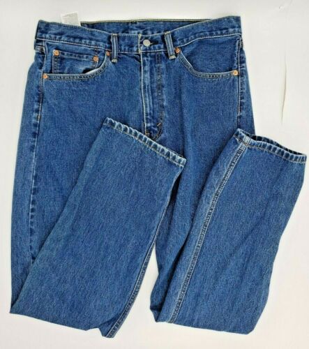 Men’s Levi’s 505 Straight Leg Regular Fit Jeans Waist 36 x 34 Length EUC  Red Tag | eBay