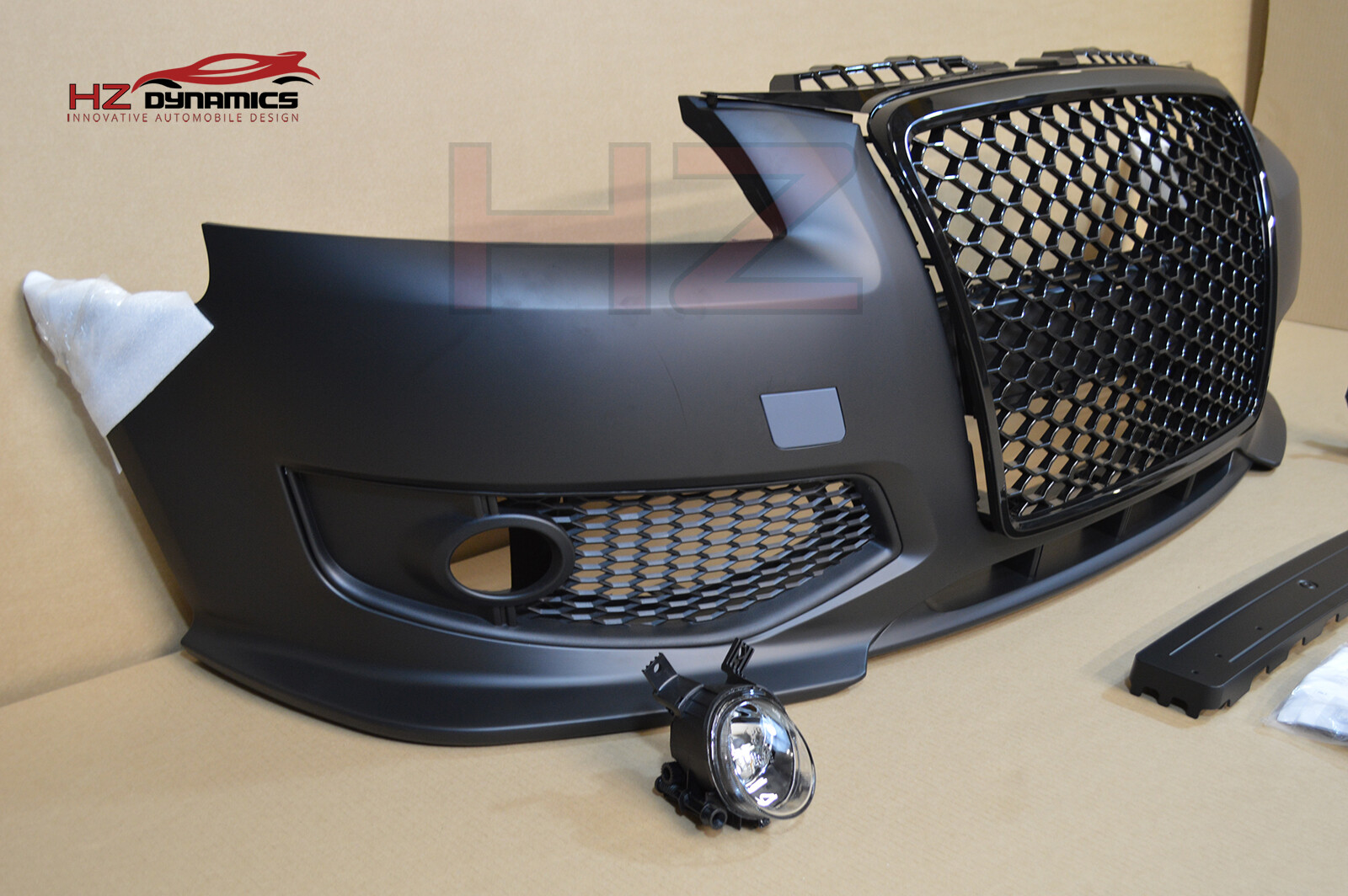 FRONT BUMPER WITH RS3 LOOK HONEYCOMB GRILL FOR AUDI A3 S3 ...
