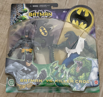 NEW DC UNIVERSE 6'' BATMAN VS KILLER CROC 2 PACK 2003 ACTION FIGURE SET! S-69