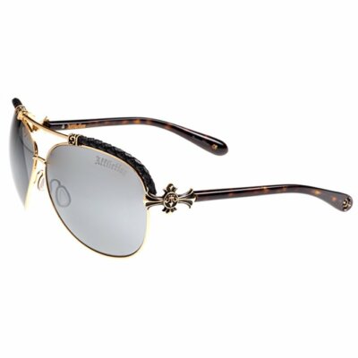 Affliction Sunglasses Baxter B Tortoise/Gold with Case Tag and Box