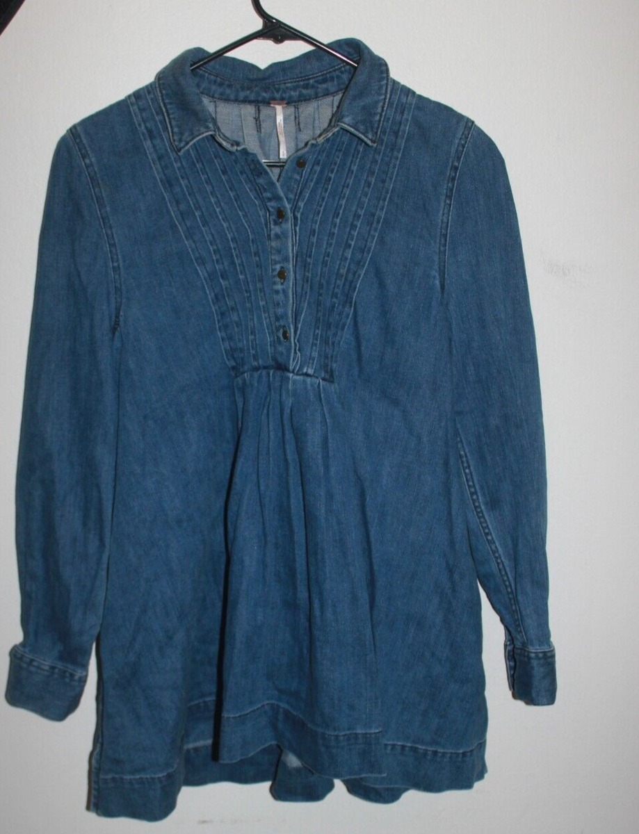 free people denim babydoll dress Free People Dresses
