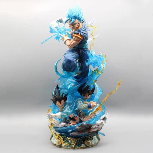 Vegito Figure Statue Dragon Ball Z GT Super DBZ DBS Anime LED Goku Vegeta Blue - Picture 1 of 13