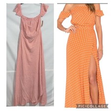 Flynn Skye Bella polka dot Maxi Dress, XS