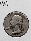 1944 Washington Quarter 25C Silver Circulated Business Strike Uncertified