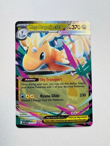Pokémon Ascended Heros Mega Dragonite EX Trading Card 152/217