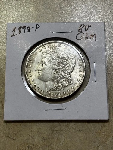 1898-P Morgan Silver Dollar ✪  90% SILVER ✪ Beautiful Old U.S Coin ✪ BU Gem