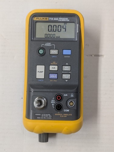 Fluke 719 30G Pressure Calibrator Tested 30 PSI 207 kPa HART HVAC Technician
