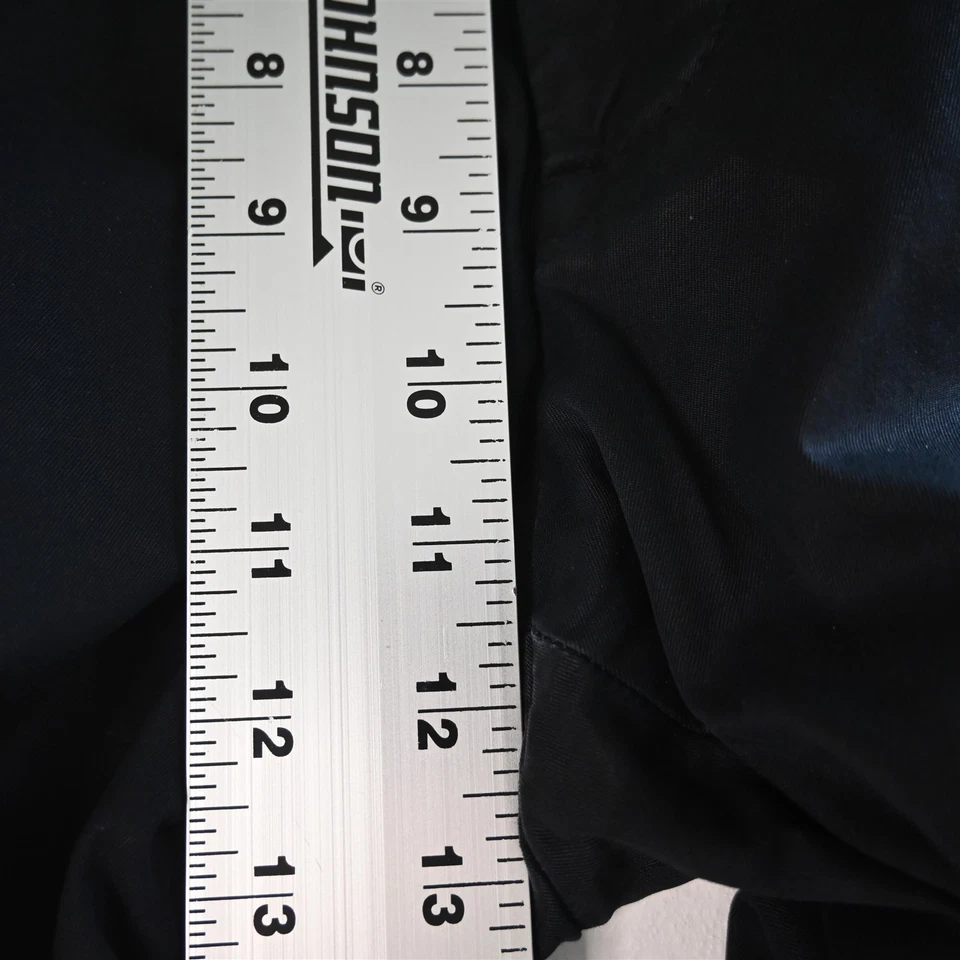 Pantalones chinos de vestir para hombre Robert Graham 36x34 negros de algodón frente plano Foto 3 de 4