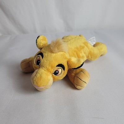 Vintage Disney Parks Lion King Simba 12  Lying Down Floppy Stuffed Animal Plush