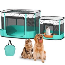Portable Cat Playpen, Foldable Pet Dog Playpen, for Kitten Puppy Play Pen Ind...