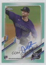 2021 Topps Chrome Rookie Aqua Refractor 129/199 Ashton Goudeau #RA-AGO Auto 0cv