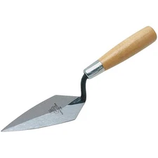 Marshalltown 45 6 Pointing Trowel, 2-3/4 x  6, High Carbon Steel Blade Wood