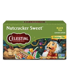 Celestial Seasonings Nutcracker Sweet Black Tea 18 Count Stringless Teabags