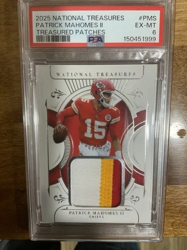 PATRICK MAHOMES II 2025 PANINI NATIONAL TREASURES TREASURED PATCHES PATCH /49