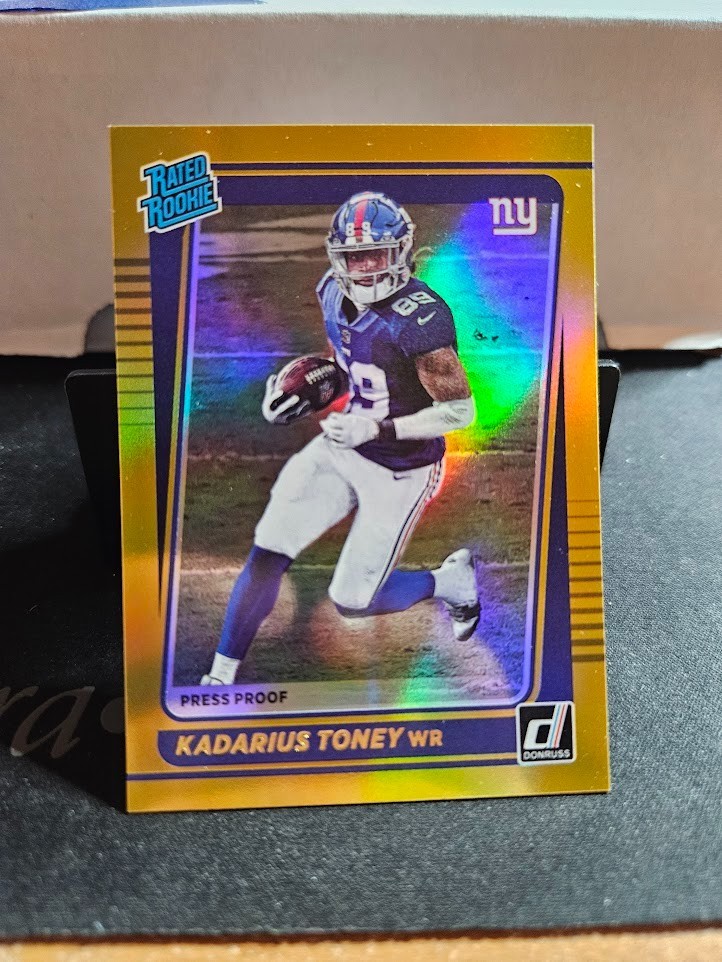2021 Donruss Football Premium Gold Press Proof #264 Kadarius Toney Rookie