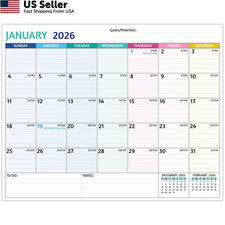 2026-2027 Magnetic Calendar for Refrigerator - 2 Year from Jan 2026...