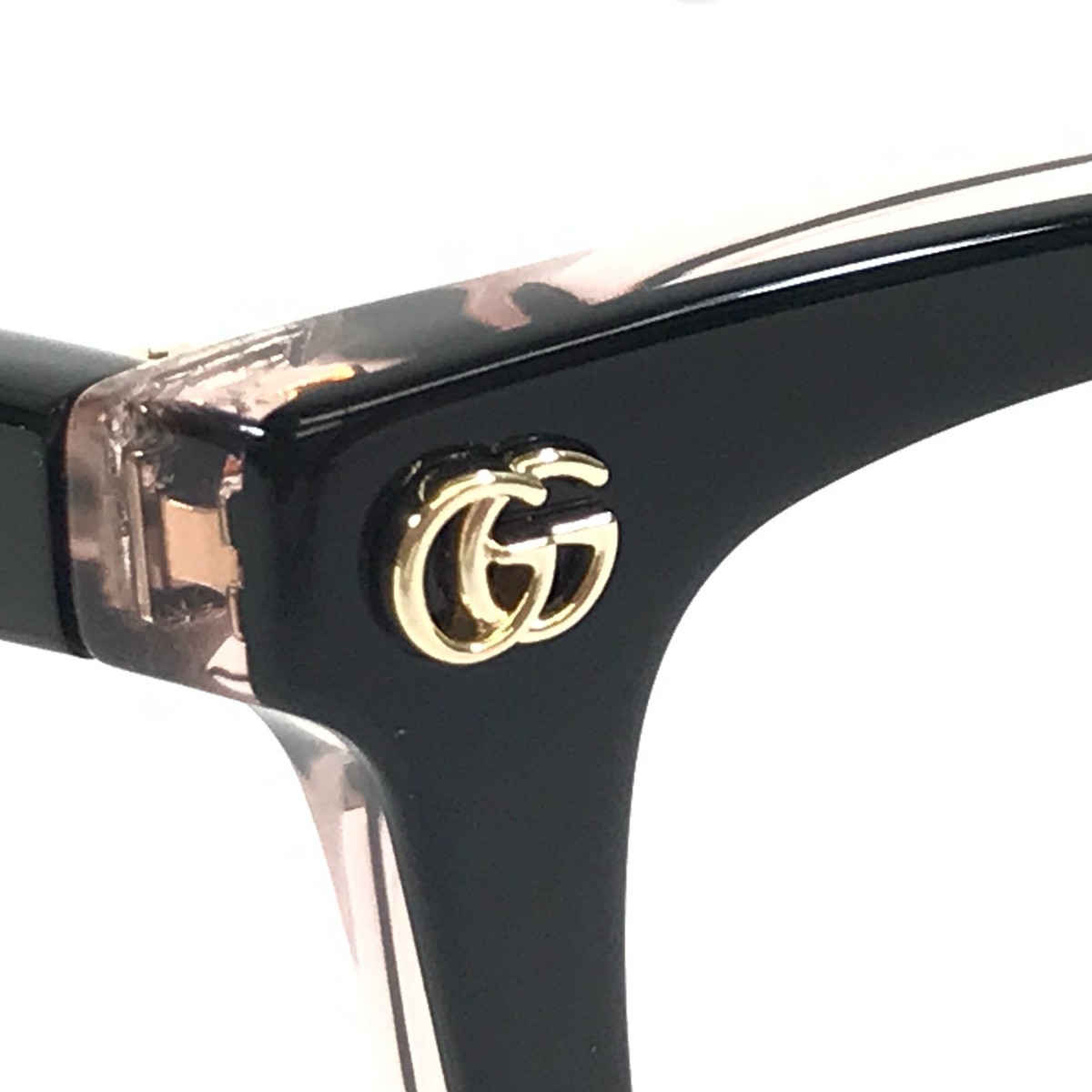 Gucci Eyeglasses Frames GG1817O 003 Shiny Black Clear Pink  display picture 2