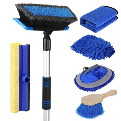 Cepillo de Lavado para Coche con Cerdas Suaves y Mopa de Microfibra Kit