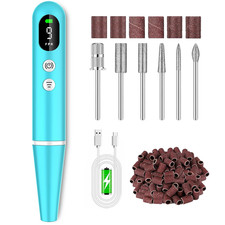 Cordless Electric Nail Drill File Kit:Nail File Electric with 9 Speed LED Displa