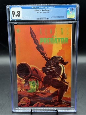 Aliens vs. Predator #1 (Dark Horse Comics June 1990) CGC Graded 9.8 White Pages