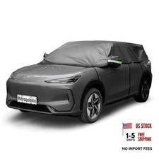 UV Resistant Winter Windshield Cover with Reflective Straps   Breathable Hail