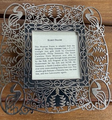 David Howell And Company Egret Phillip Simmons Gate South Carolina Picture Frame