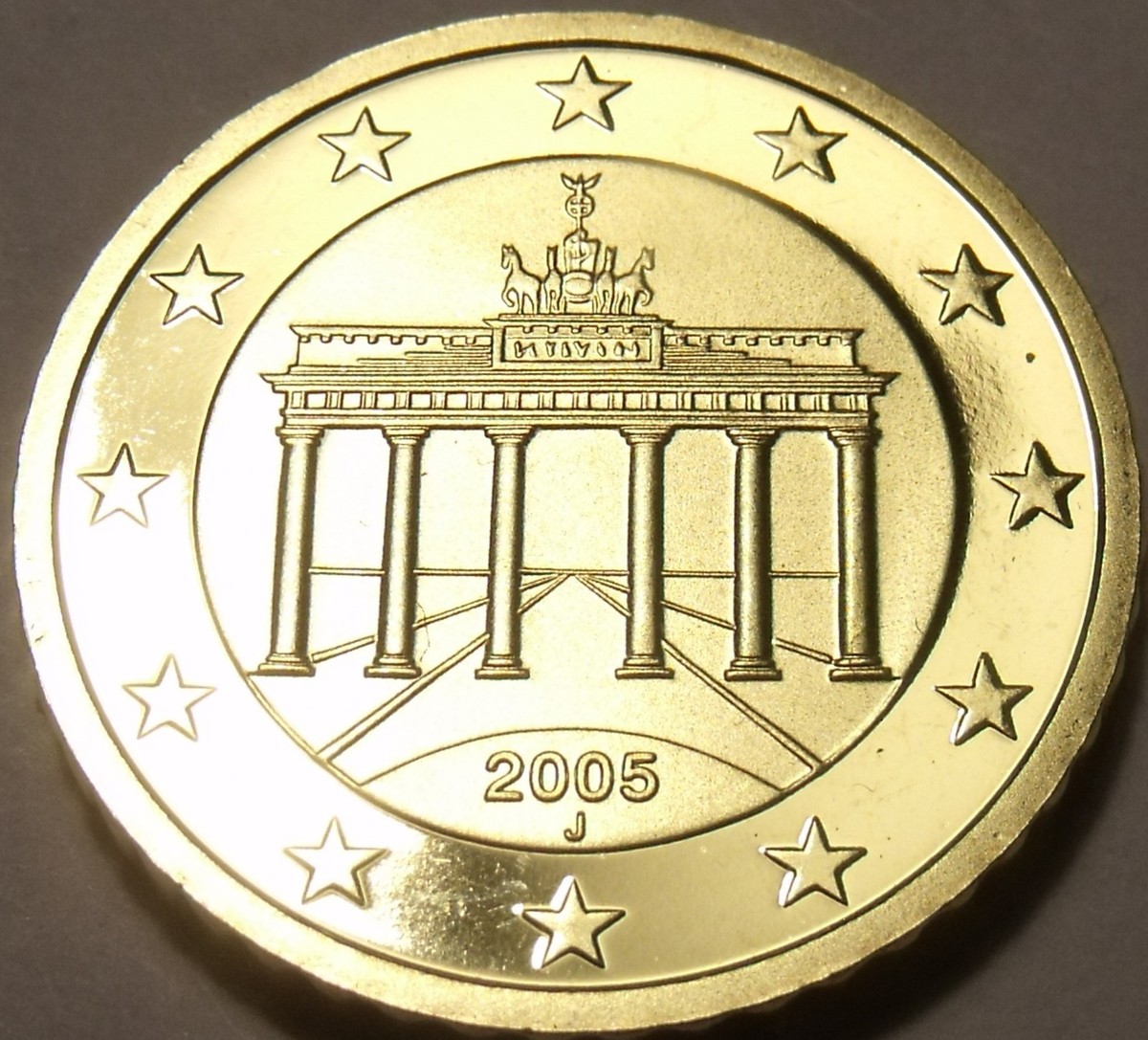 Cameo Proof Germany 2005-J 20 Euro Cents~Hamburg Mint~Excellent
