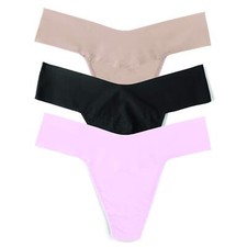 hanky panky, 292181 Breathe Natural Rise Thong Value 3 Pack Size Small