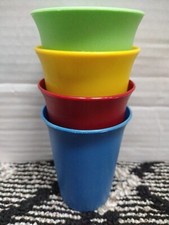 Vintage Tupperware Kids Cups 109 Retro Drinkware Kitchen Dining Plastic Small