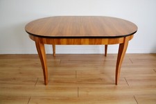 Ovale Biedermeier Tavolo Pranzo Di Massiccia Legno di Ciliegio