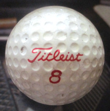 vtg - TITLEIST Golf Ball - Acushnet DT Red - 8
