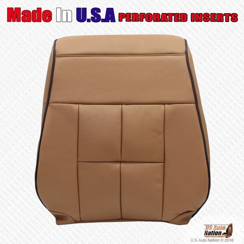 2011 2012 Lincoln Navigator Driver Passenger Perforated Vinyl Seat Cover Canyon - Picture 8 of 19