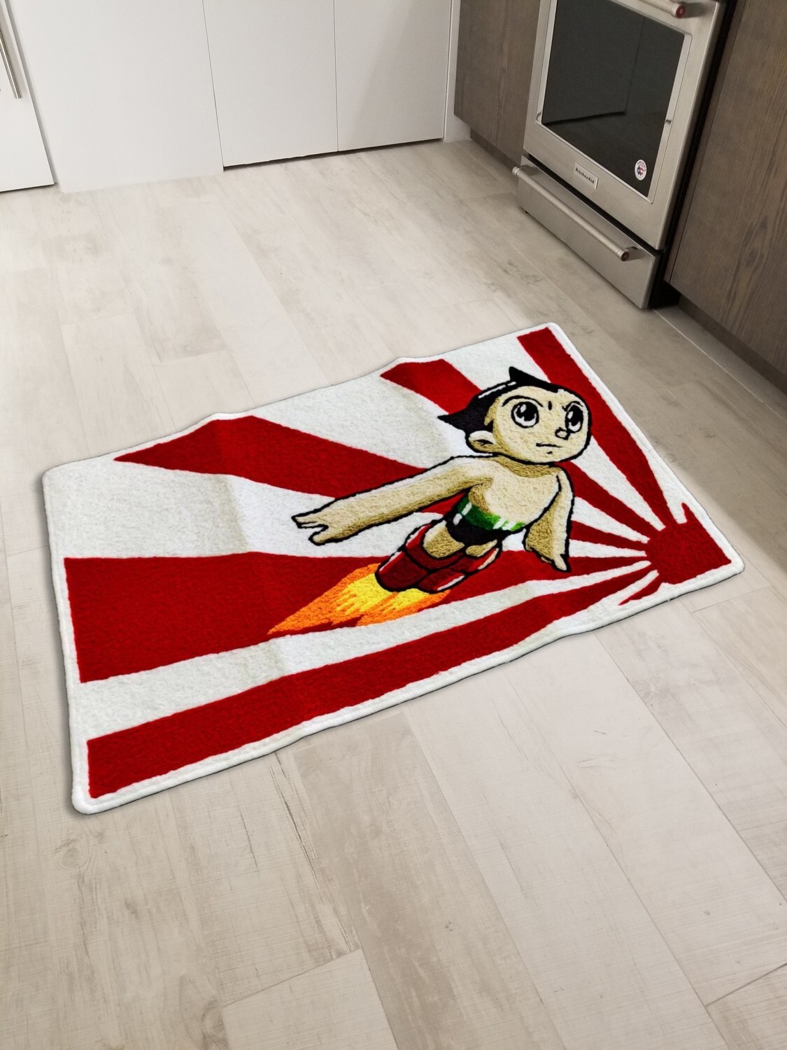 Astro Boy Anime Cartoon Floor Mat Area Runner Rug Living Room Modern Wool Carpet