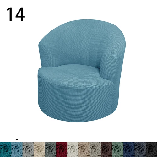 Drehstuhlbezug Stuhl Sofa Bezug rund für Wohnzimmer Schlafzimmer Büro - Bild 38 von 38