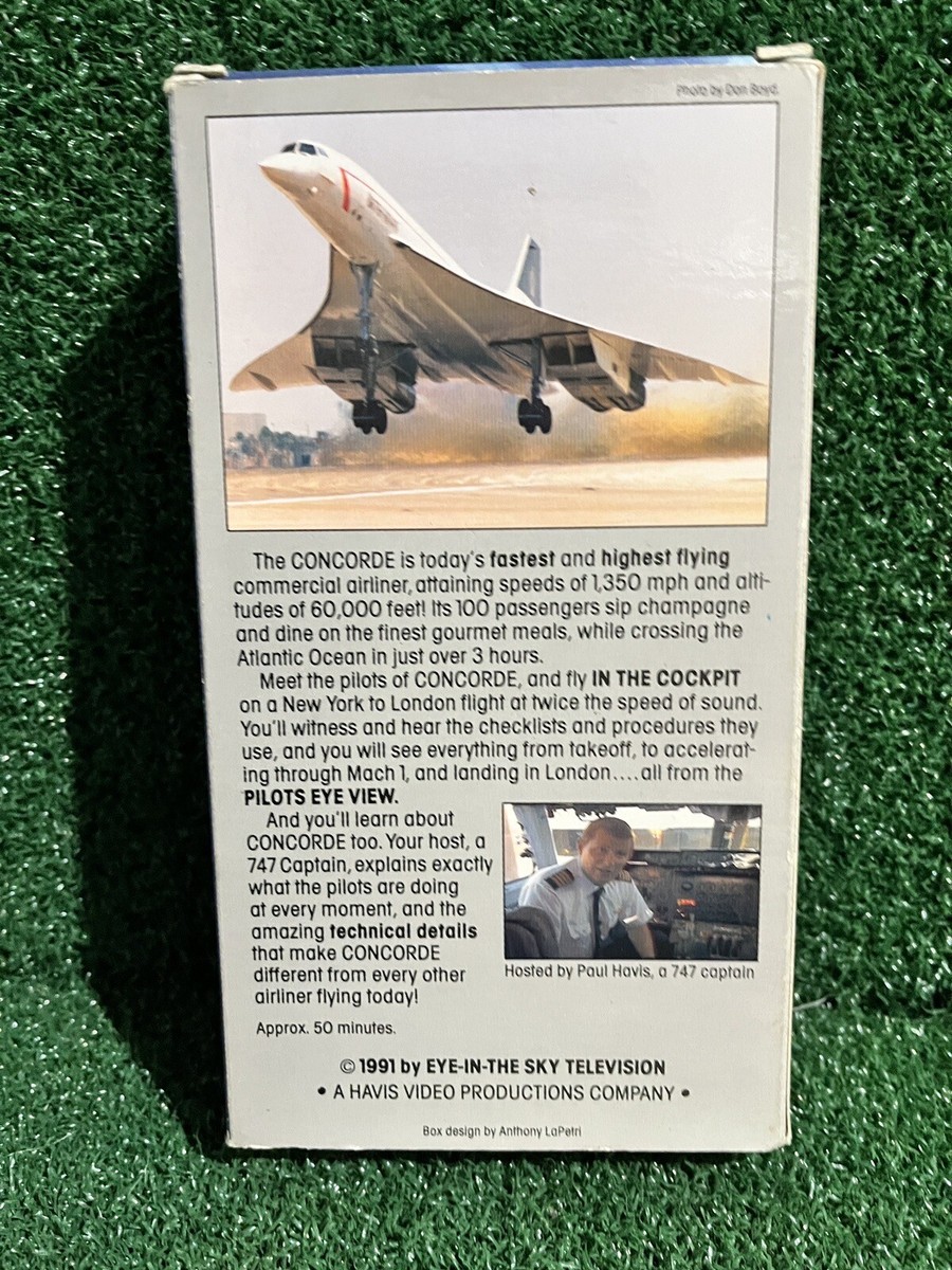 How They Fly the Concorde 1991 Aviation Documentary VHS Video Tape