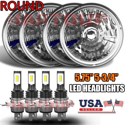 DOT 4PCS 5.75'' LED Headlights High/Low Beam For Chevy Impala / El Camino / Truck