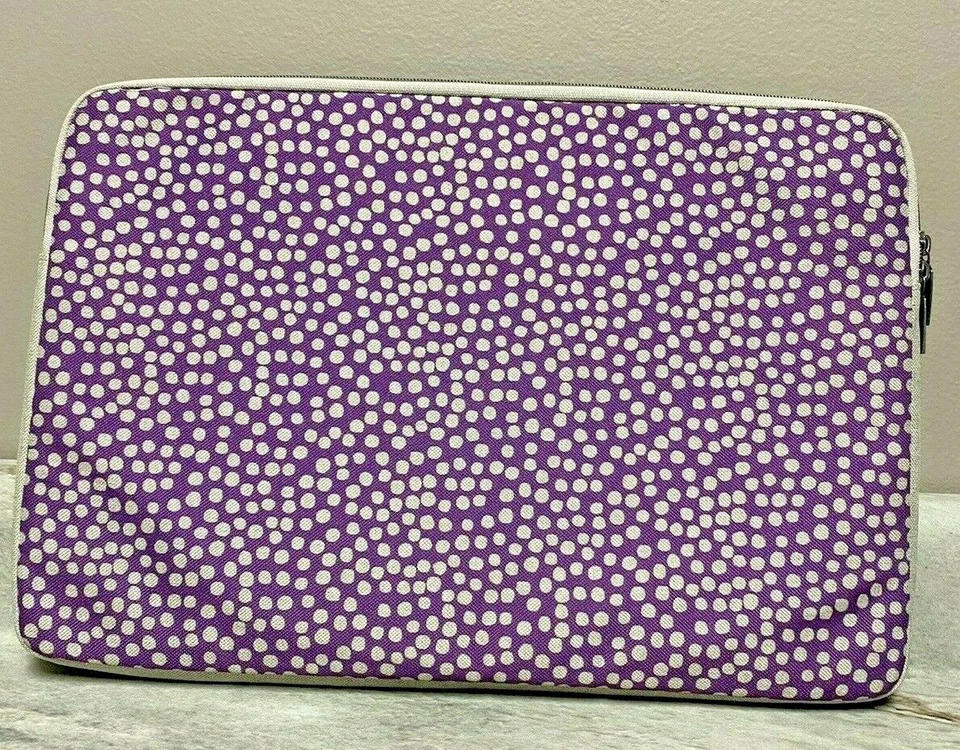 Lotta Jansdotter para computadora portátil TARGUS estuche púrpura gris con cremallera Foto 2 de 4