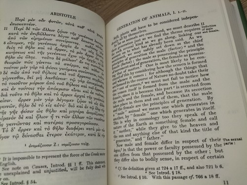 Aristotle Generation of Animals - Loeb Classical Library HARVARD HC/DJ Near NEW - Picture 7 of 14