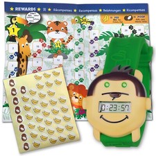 Potty Monkey Watch  Potty Training Reminder Watch w/ Colorful Fun Reward Chart