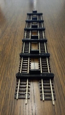PECO 6 Pack - Streamline (35mm) TT (1:120) Scale Parallel Track Spacer Model Railway