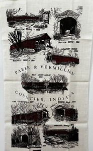 KAY DEE Pure Linen Towels - Covered Bridges Parke & Vermillion Counties, IN