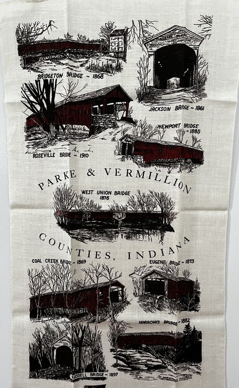 KAY DEE Pure Linen Towels - Covered Bridges Parke & Vermillion Counties, IN