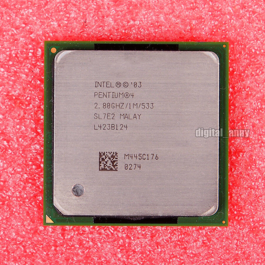 Intel Pentium 4 2.80 GHz 1M 533 CPU Processor socket 478 Intel Pentium 4 2.80 GHz 1M 533 CPU Processor socket 478