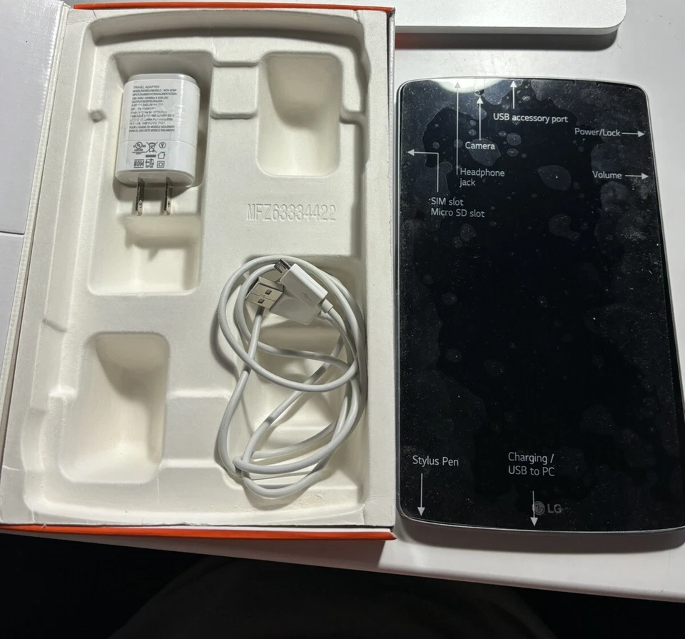 LG G Pad F 8.0 V495 AT&T Titan Silver Tablet - Excellent - Image 2 of 2