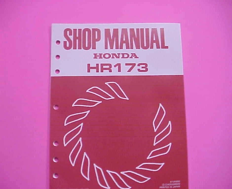 Honda HR173 Lawn Mower Shop Manual eBay