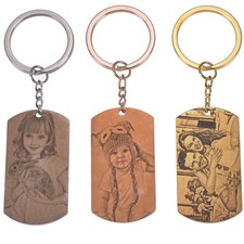 Pendantify Personalized Military Style Pendant Photo Keychain Dog Tag Keychain