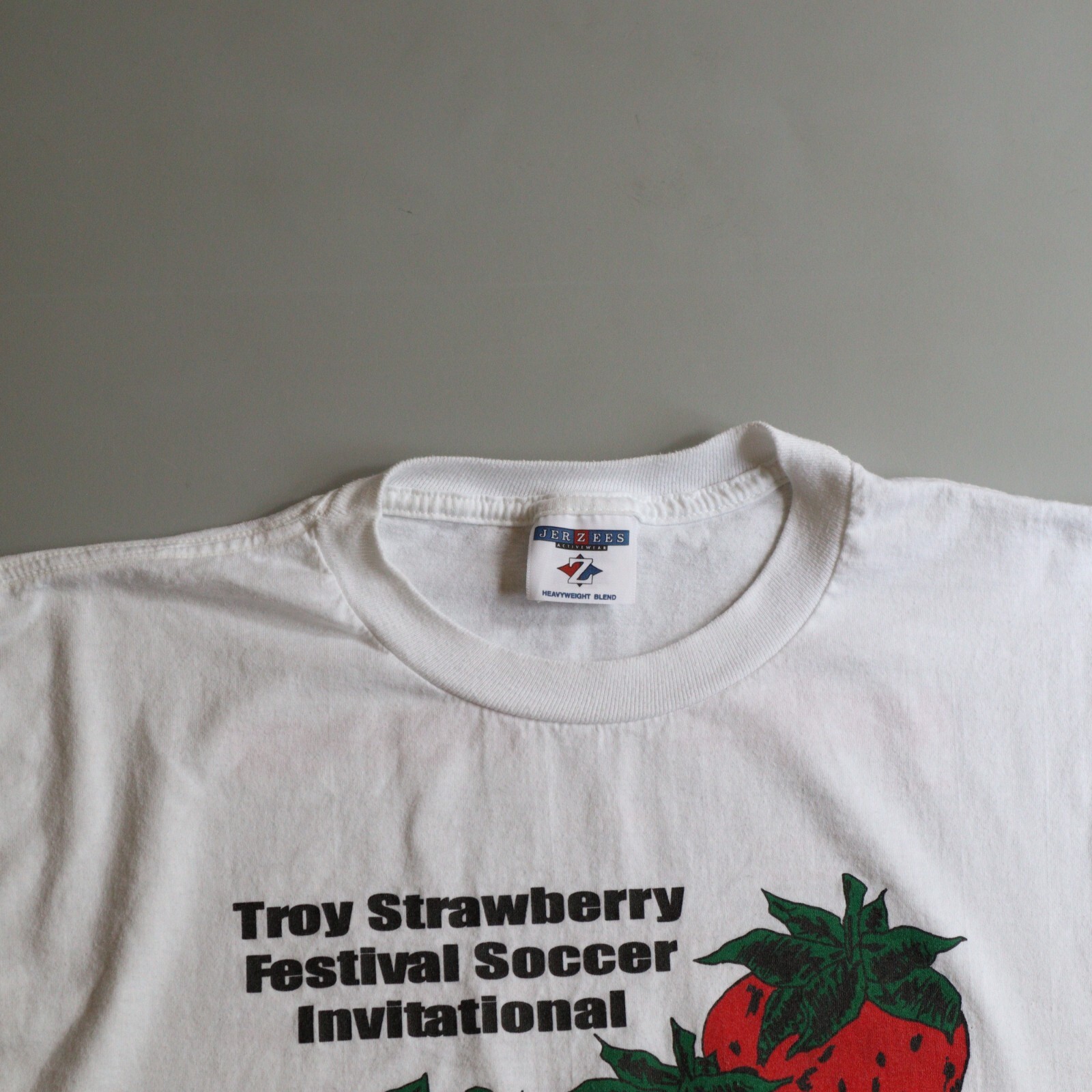 Vintage Troy Ohio Shirt Adult Large Strawberry Festival Soccer